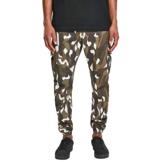 URBAN CLASSICS Geometric Camo Stretch Twill Mid Waist cargo pants