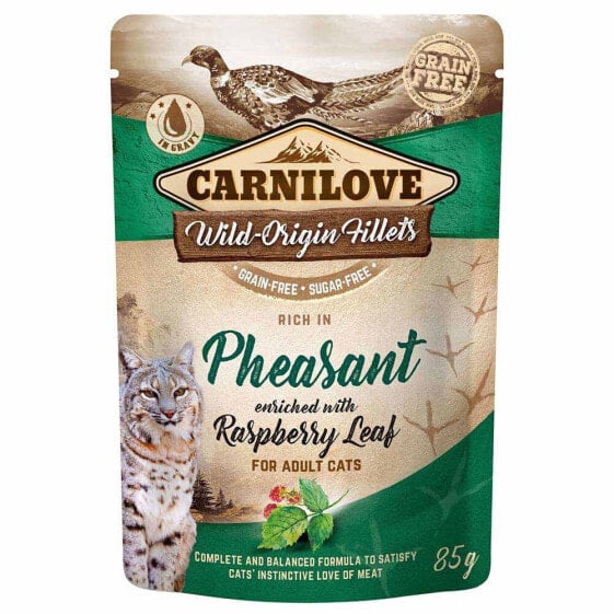 CARNILOVE Pouch Pheasant And Raspberry Leaves 85g Wet Cat Food