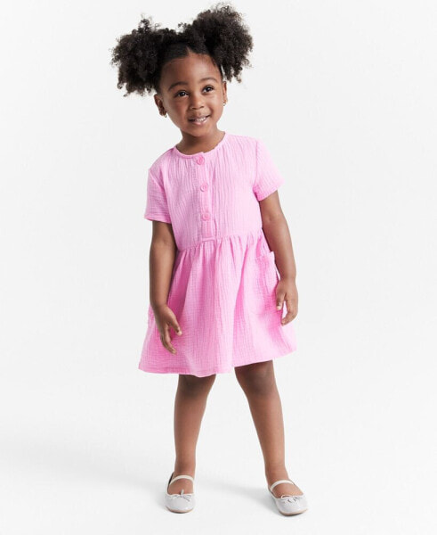 Toddler Girls Gauze Dress, Created for Macy's