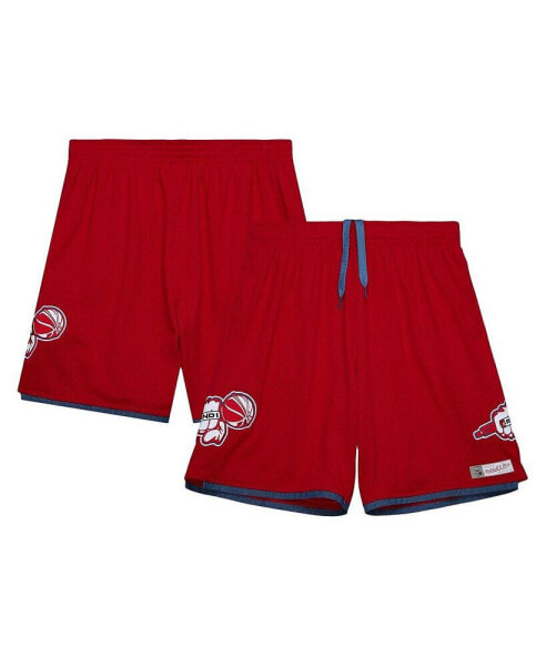 Men's Red AND1 Mixtape Mesh Shorts