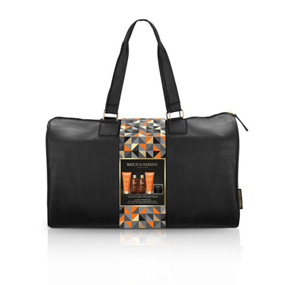 Body care gift set in travel bag Black Pepper & Ginseng 5 pcs