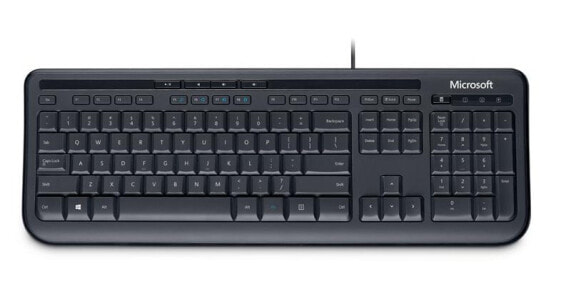 Microsoft Wired Keyboard 600 - DE - Wired - USB - QWERTZ - Black