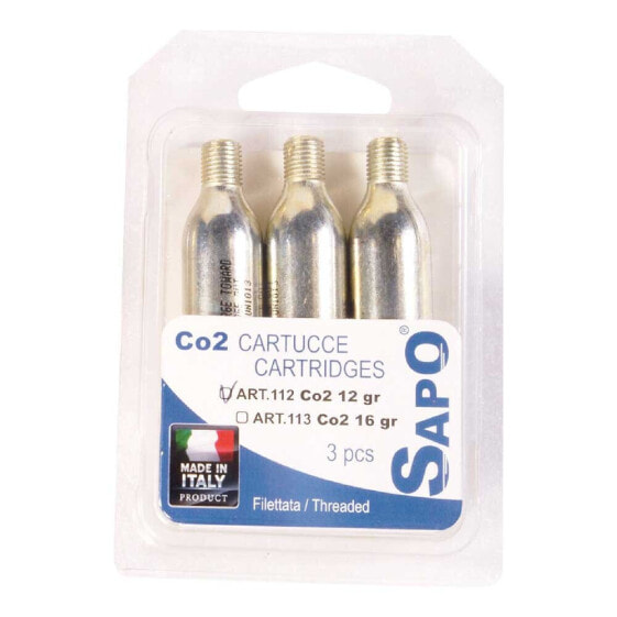 SAPO CO2 cartridge 3 units
