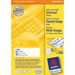 Avery Zweckform 3484 - White - Rectangle - Permanent - 105 x 37 mm - DIN A4 - Paper