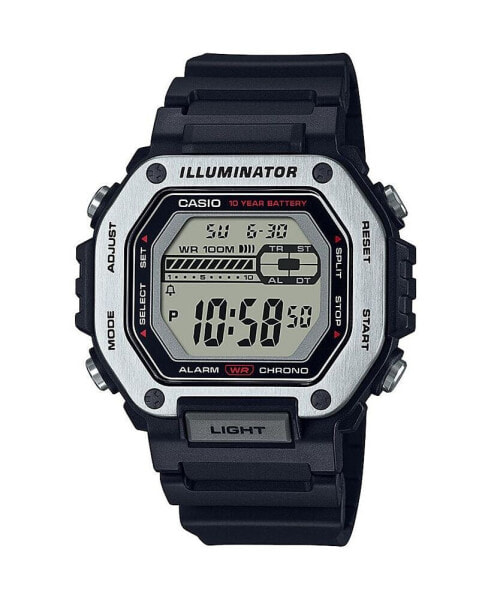 Men's Digital Black Resin Watch 47.2mm, MWD110H-1AV