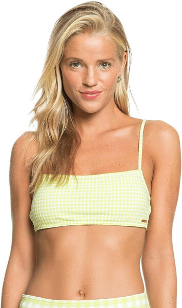 Roxy 280949 Beautiful Sun Bralette Bandeau Limeade Small Castle MD