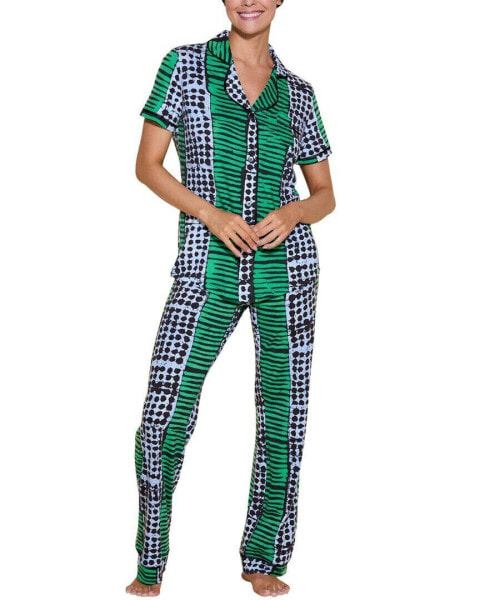 Cosabella Bella Printed Top Pant Pajama Set Women's Xs