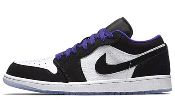 Jordan Air Jordan 1 Low 大灌篮 低帮 复古篮球鞋 男款 黑白 / Кроссовки Nike Air Jordan 1 Low Concord (Белый, Черный)