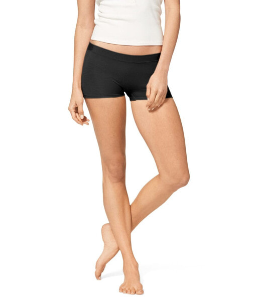 Tommy John 294113 Women Cool Cotton Boyshorts Black Size XS