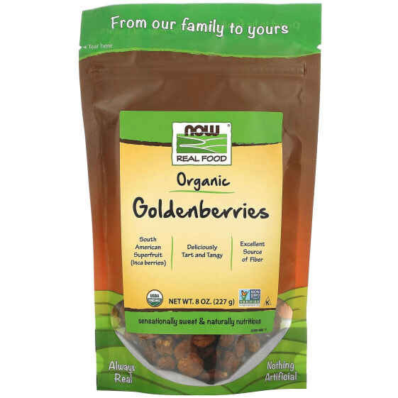 Real Food, Certified Organic Golden Berries, 8 oz (227 g)