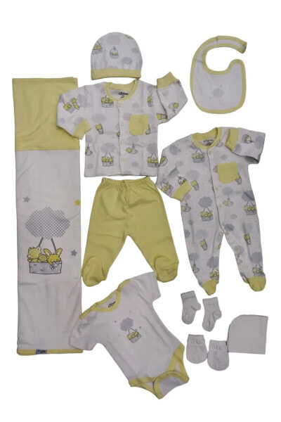 Пижама Aziz Bebe Sarı Ayı Pattern TR Set