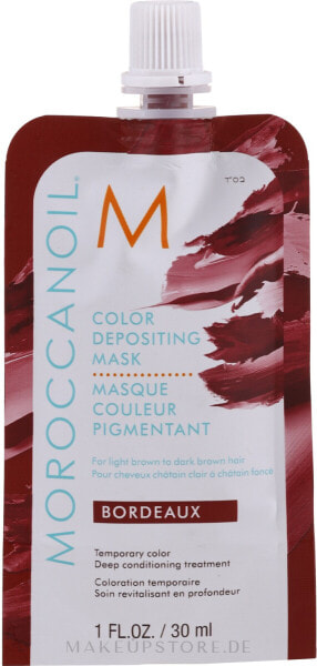 Pflegende Tönungsmaske für blondes Haar - MoroccanOil Color Depositing Mask Bordeaux