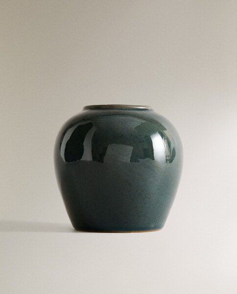 Decorative stoneware vase