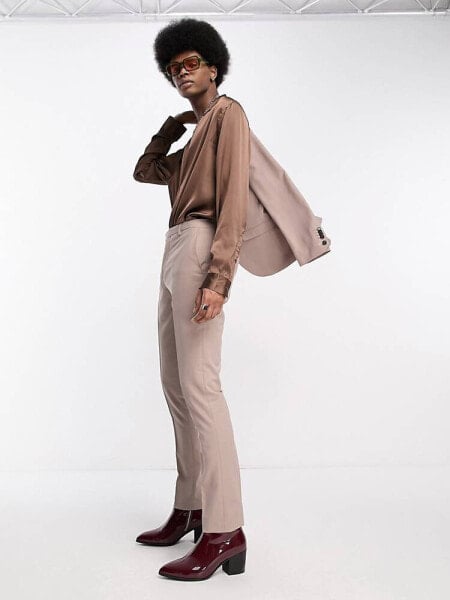 Twisted Tailor buscot suit trousers in sand
