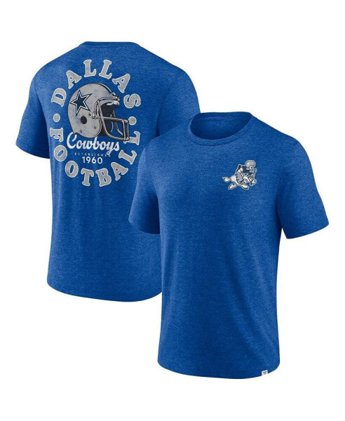 Men's Royal Dallas Cowboys Big and Tall Two-Hit Throwback T-shirt