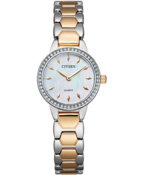 Women's Quartz Two-Tone Stainless Steel Bracelet Watch 24mm