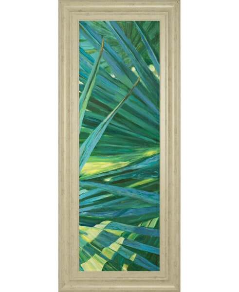 Fan Palm II by Suzanne Wilkins Framed Print Wall Art - 18" x 42"