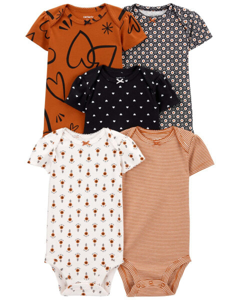 Baby 5-Pack Short-Sleeve Bodysuits NB