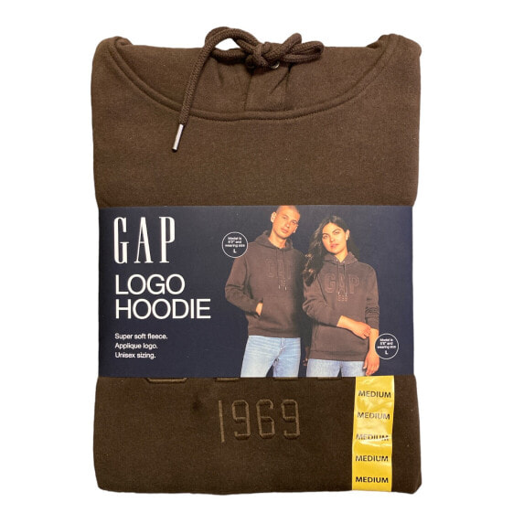 GAP Unisex Super Soft Long Sleeve 1969 Logo Pullover Fleece Hoodie