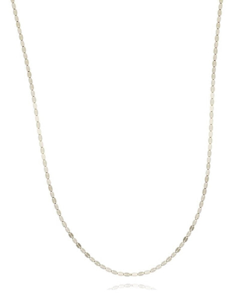 Macy's 14K White Gold or Rose Gold Flattened 16" Chain
