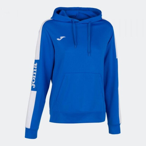 Свитшот женский Joma Championship IV Hoodie 901334.702 бело-синий