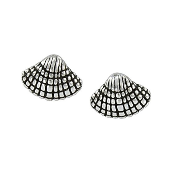 DIVE SILVER Small Seashell Post Earring