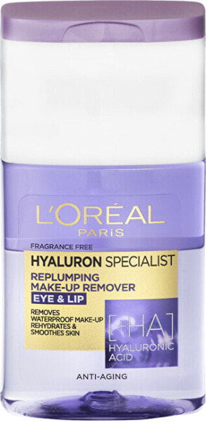 Двухфазный средство для снятия макияжа глаз и губ с гиалуроновой кислотой L'Oreal Paris Hyaluron Special ist 125 мл