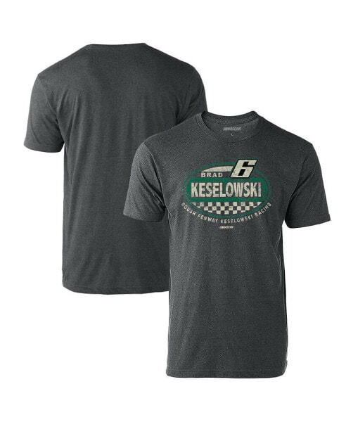 Men's Heathered Charcoal Brad Keselowski Vintage-Like Rookie T-shirt