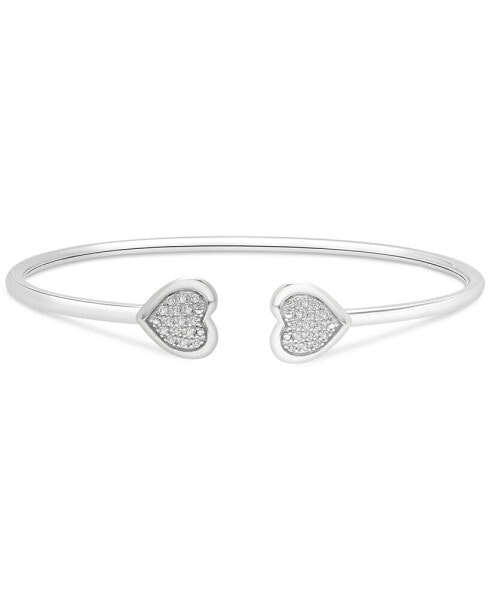 Браслет Macy's Diamond Heart Flex Bangle