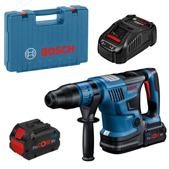 Bosch Akku-Bohrhammer BITURBO GBH 18V-36 C mit 2x 5,5 Ah Akkus + Lader im Koffer