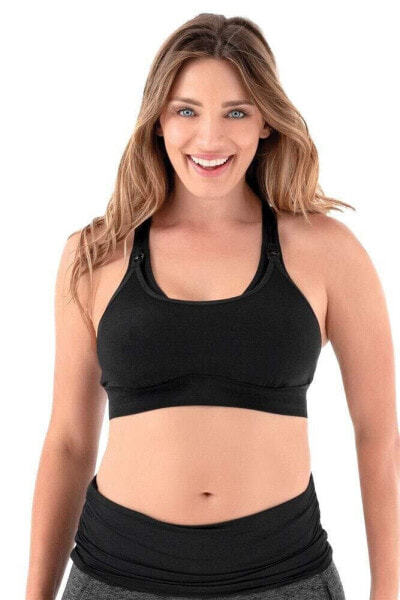 Belly Bandit 295897 Active Support Nursing Sports Bra - X-Large Black