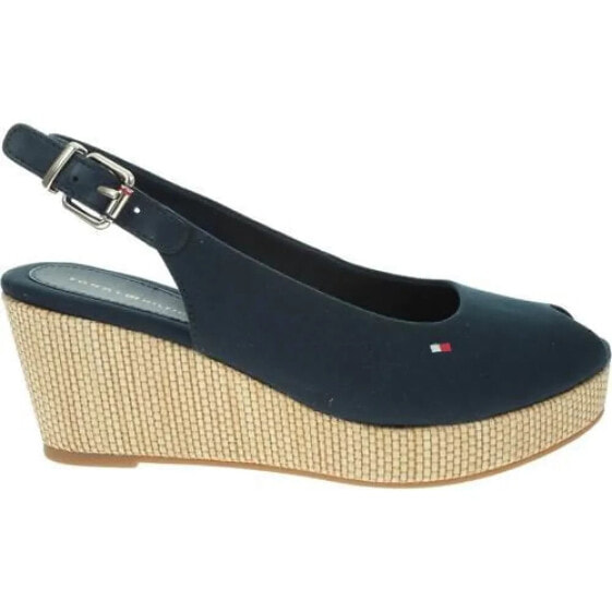 TOMMY HILFIGER Iconic Elba Sling Back Wedge sandals