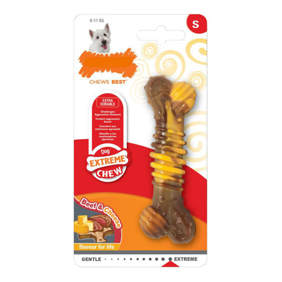 Прорезыватель для зубов для собак Nylabone Extreme Chew Мясо текстурированный Сыр Натуральный Размер XL Нейлон