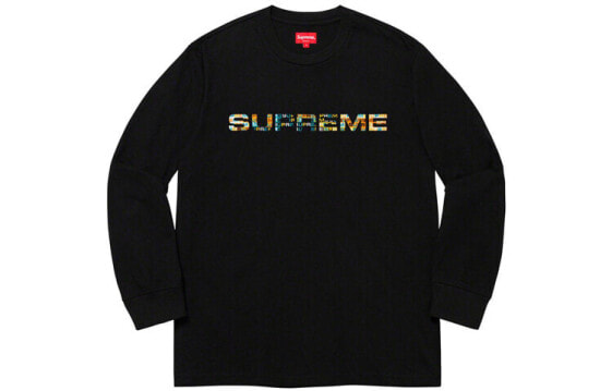 Supreme SS20 Week 5 Meta Logo L/S Top 刺绣Logo打底长袖T恤 男女同款 送礼推荐 / Футболка Supreme SS20 Week SUP-SS20-504