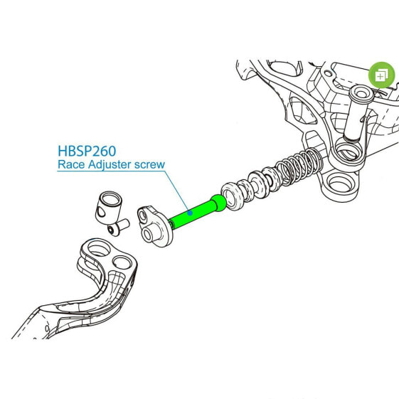 HOPE HBSP260 Race/Race EVO Adjuster Screw Master Cylinder
