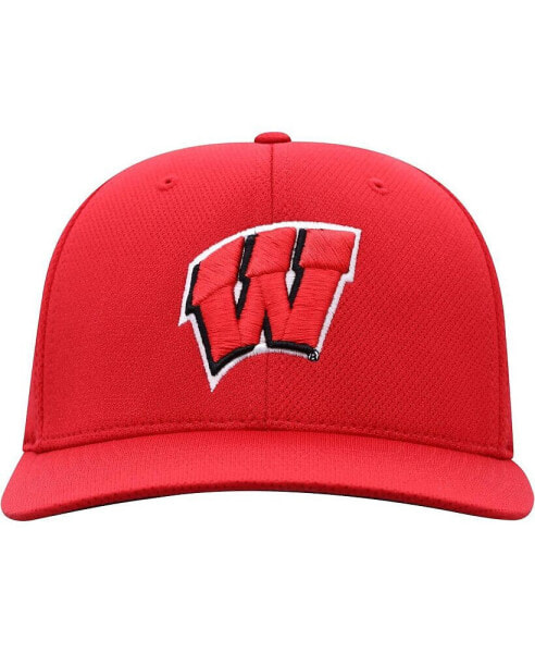 Men's Red Wisconsin Badgers Reflex Logo Flex Hat
