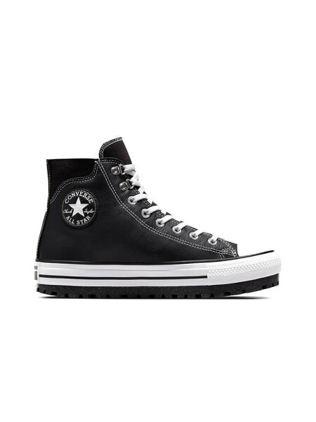 Converse – Chuck Taylor All Star – City Trek – Wasserdichter Stiefel in Schwarz/Weiß/Silber