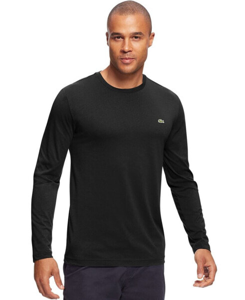 Men's Long Sleeve Crew Neck Jersey T-Shirt