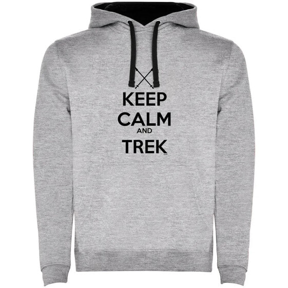 KRUSKIS Keep Calm And Trek Two-Colour hoodie