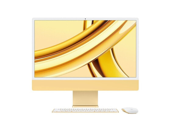 Apple iMac 24" (2023)"Gelb M3 Chip mit 8-Core CPU, 10-Core GPU und 16-Core Neutral Engine 24" 256 GB Magic Keyboard mit Touch ID und Ziffernblock - Deutsch macOS 16 GB Gigabit Ethernet Magic Maus