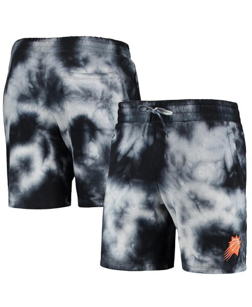 Men's Black Phoenix Suns Fleece Tie-Dye Shorts