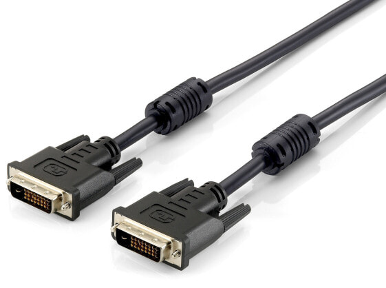 Equip DVI-D Dual Link Cable - 5.0m - 5 m - DVI-D - DVI-D - Male - Male - Black