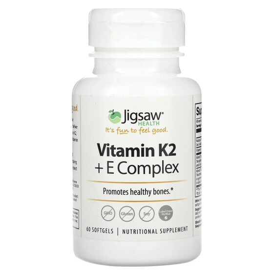 Vitamin K2 + E Complex , 60 Softgels