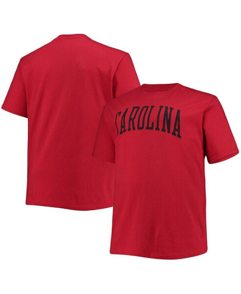 Men's Garnet South Carolina Gamecocks Big and Tall Arch Team Logo T-shirt
