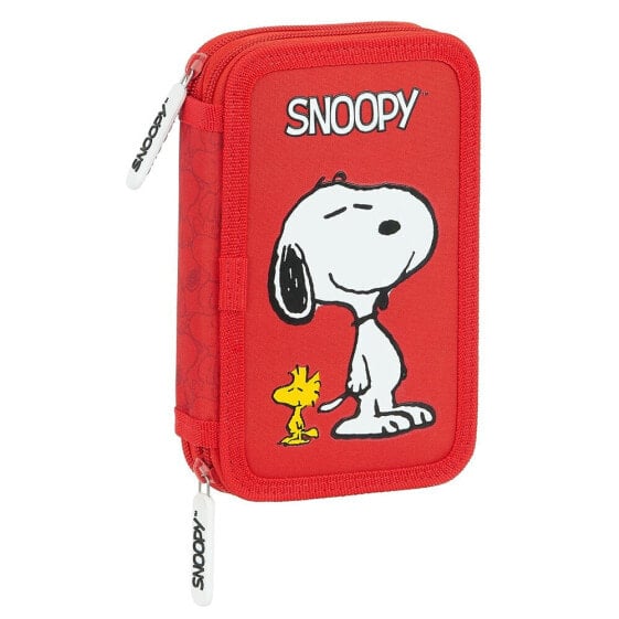 SAFTA Snoopy Double Filled 28 Pieces Pencil Case