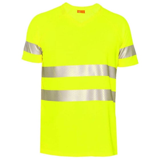 Рашгард с высокой видимостью IQ-UV UV High Visible T-Shirt V-Neck Kl.2 Man