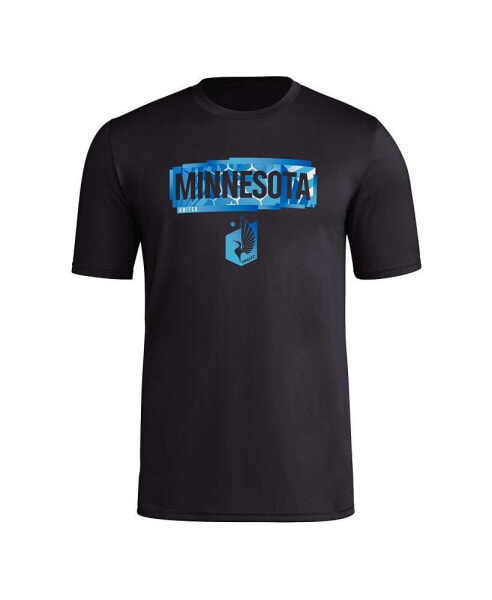 Men's Black Minnesota United FC Local Pop AEROREADY T-shirt