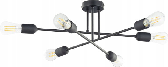 Lampa sufitowa TK Lighting TK Lighting Vista 6672 plafon lampa sufitowa 6x15W E27 czarny