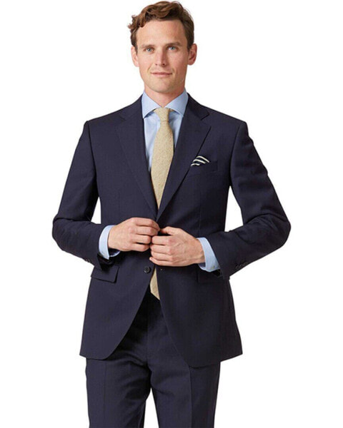 Charles Tyrwhitt Classic Fit Twill Business Suit Jacket Men's Blue 48L