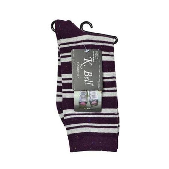 K. Bell Women's Preppy Striped Crew Sock One Size - 66929